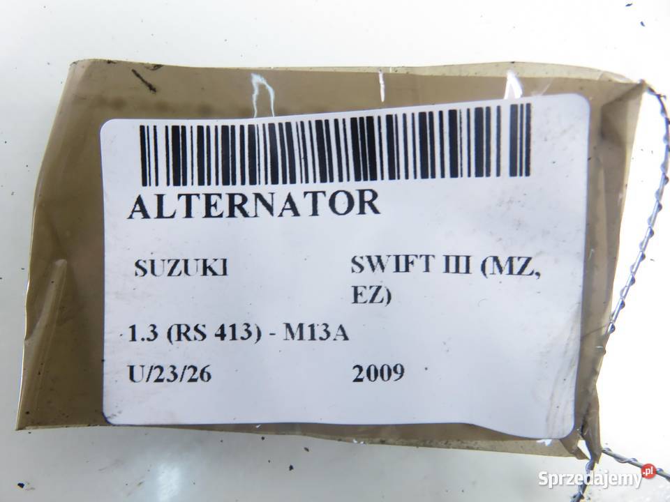 ALTERNATOR SUZUKI SWIFT III 13 92 3140080J00