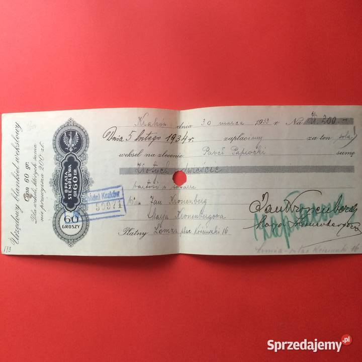 1516 Weksel Wystawiony W Krakowie 16