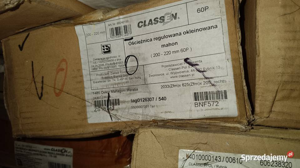 Sprzedam oscieznice roznych rozmiarow Super Chojnów sprzedam