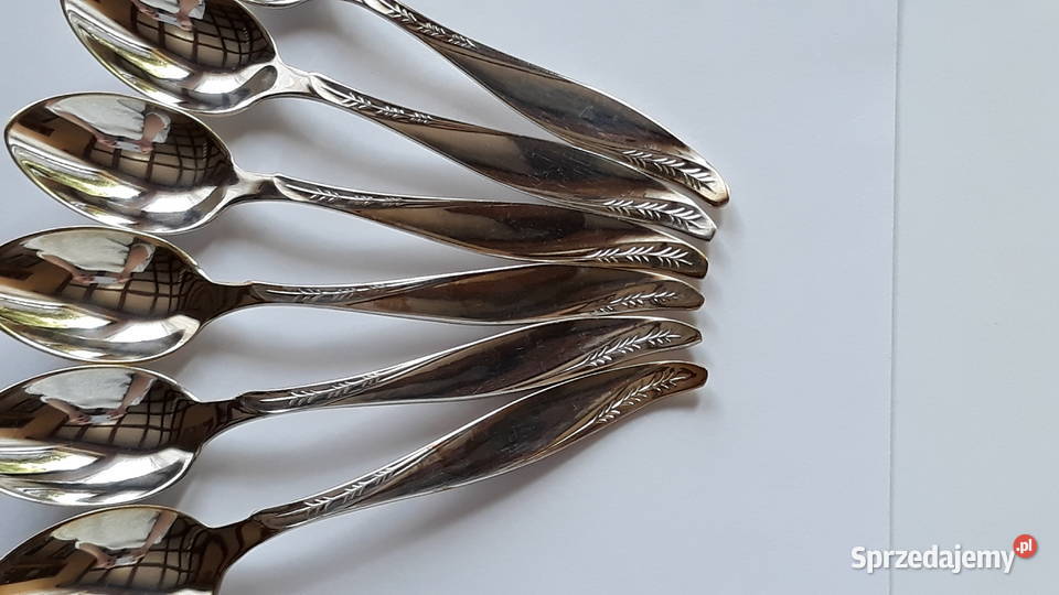 Posrebrzane łyżeczki do herbaty AMERYKAŃSKI śląskie Dąbrowa Górnicza