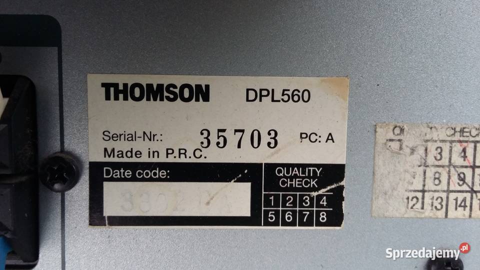 Amplituner Thomson DPL 560 HT uzywany mazowieckie Warszawa