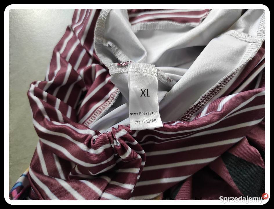 Legginsy sportowe wzorzyste kolorowe jogging Płock