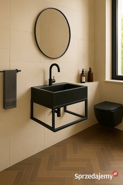 Konsola łazienkowa stelaż pod umywalkę loft Pozostałe Jeżowe