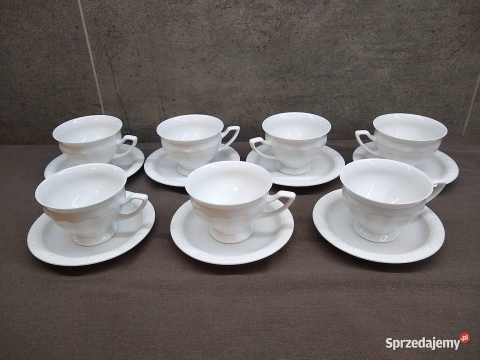 Filiżanka Rosenthal Biała Maria Classic Rose Porcelana i szkło Kalisz