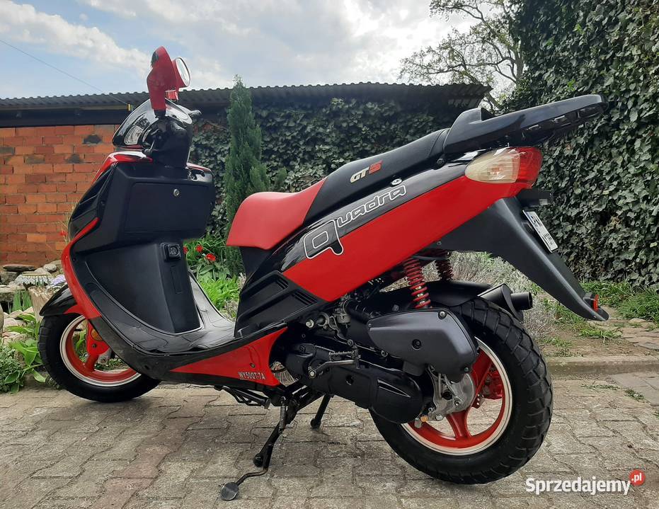 Mega zadbany skuter Zipp Quadra Quantum 50ccm 2t wielkopolskie Tuczno