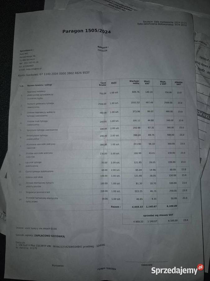 Sprzedam Volkswagena Golfa Plus 20 TDI przebieg Volkswagen Szczecin