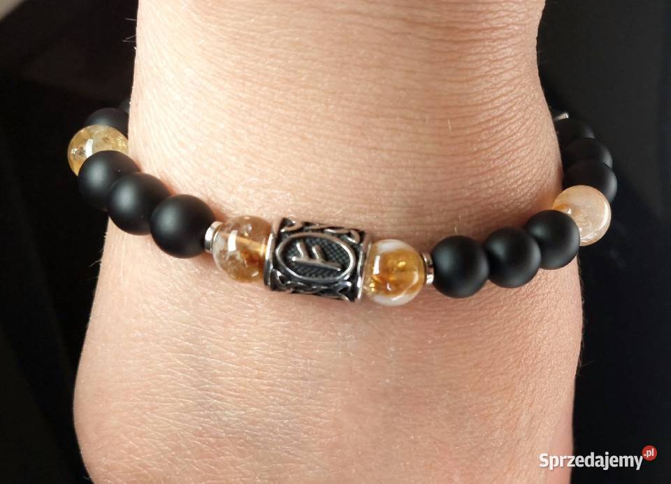 Bransoletka runa stal Fehu do wyboru zapięcie mazowieckie Warszawa sprzedam