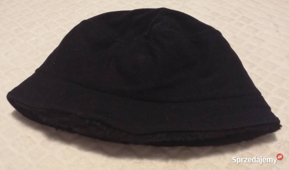 Czapka zimowa czarna 56 kapelusik Odzież Czeladź sprzedam