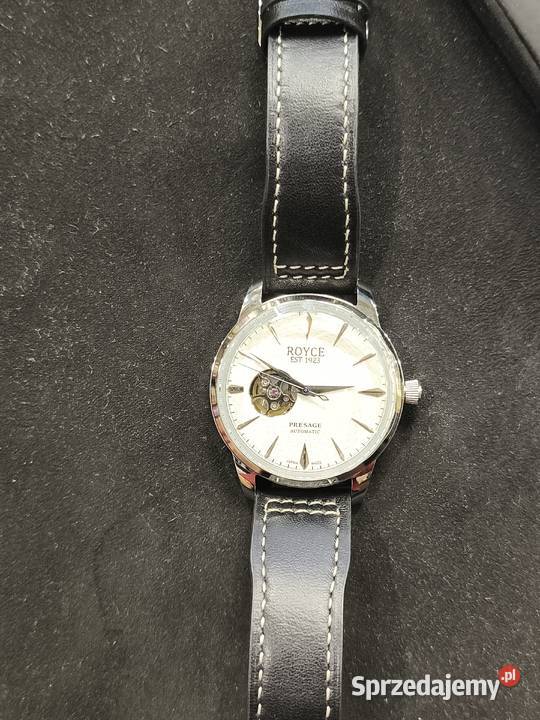 ZEGAREK MESKI mechaniczny ROYCE srebrny Toruń