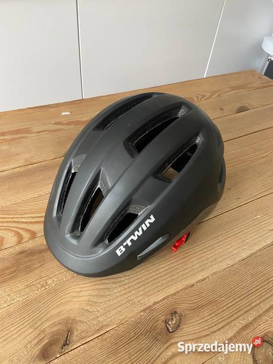 Kask rowerowy czarny btwin 5358 Kaski i odzież Borówiec
