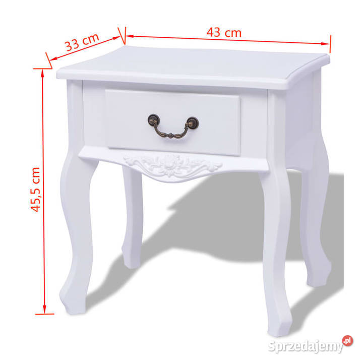 Szafka nocna 2 MDF biała WM242750 Meble Warszawa sprzedam