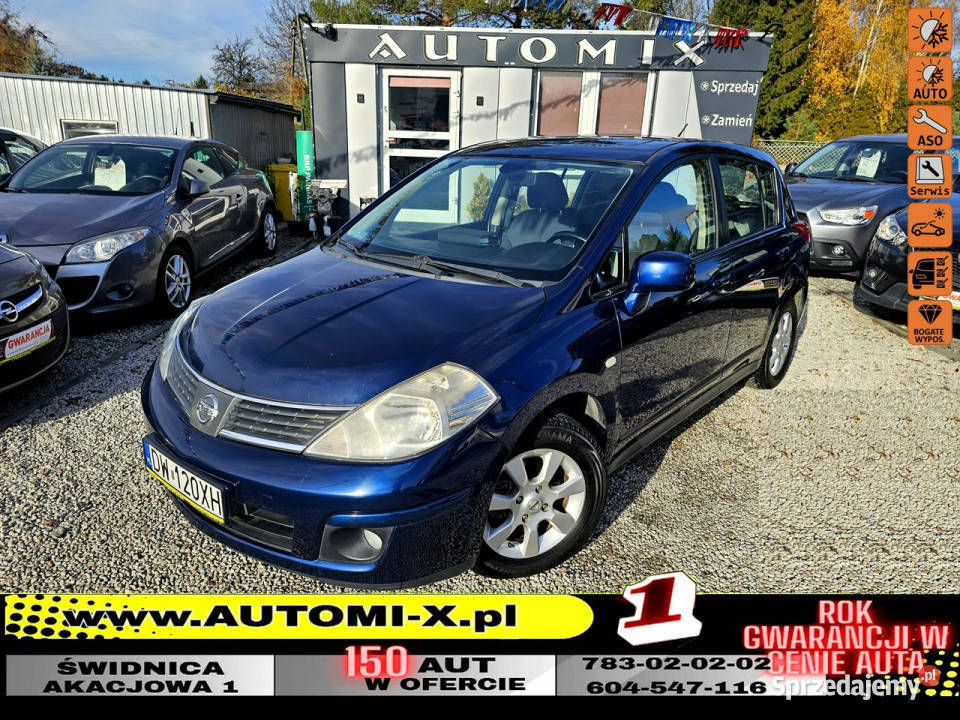 Nissan Tiida 15 dIESEL SUPER stan Klimatronik lakier metallic Tiida dolnośląskie Świdnica