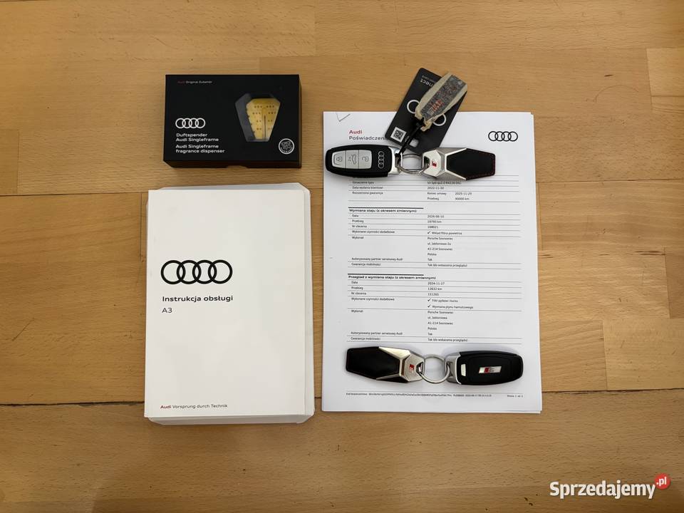 Audi S3 1 Właściciel Salon Polska Bezwypadkowy Dąbrowa Górnicza
