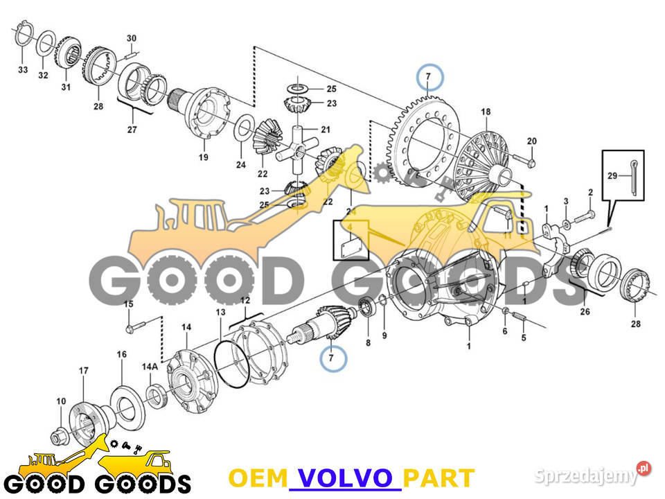 VOLVO WAŁEK ATAKUJĄCY KOŁO TALERZOWE 20508640 mazowieckie Władysławów sprzedam