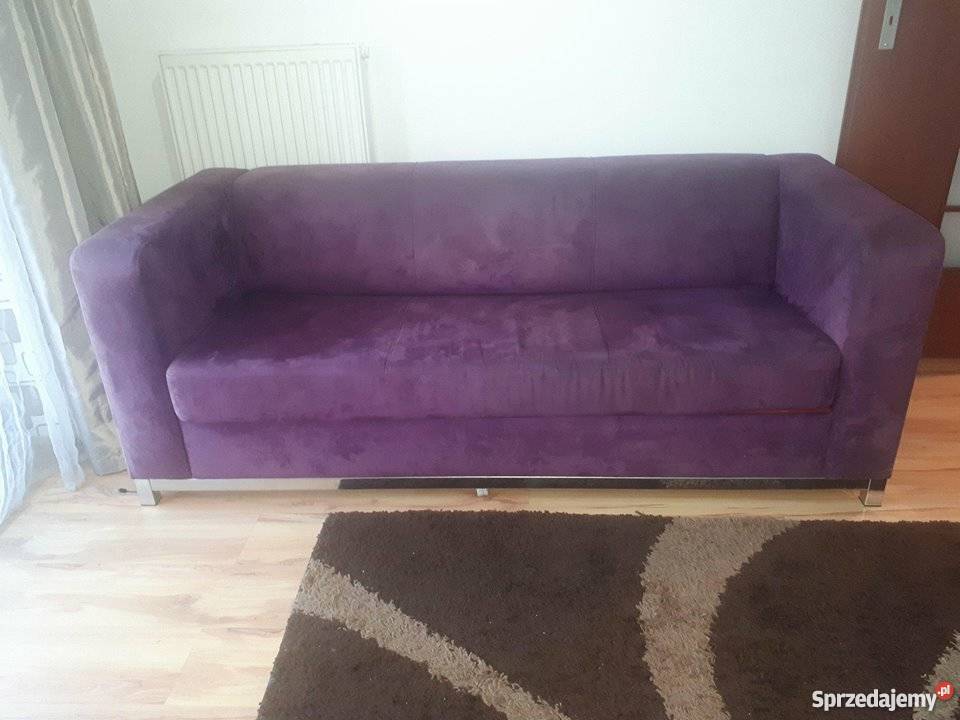 Sprzedam sofę fioletową dwuosobową MODENA GAWIN 70cm Kraków