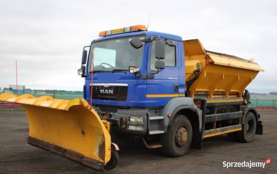 MAN TGM 18340 4x4 piaskarka solarka pług 2013