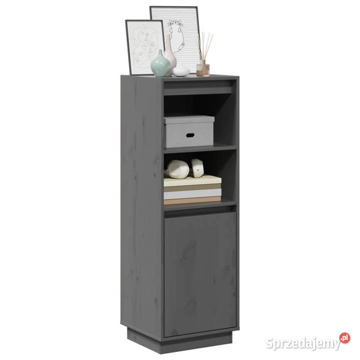 Szafka szara 37x34x110 lite drewno sosnowe Pozostałe Warszawa sprzedam