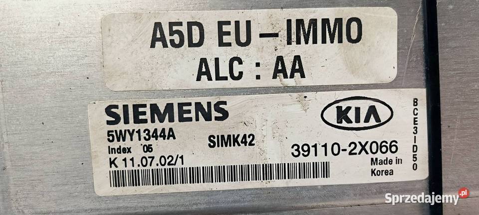 KOMPUTER KIA RIO 5WY1344A osobowe Lipno