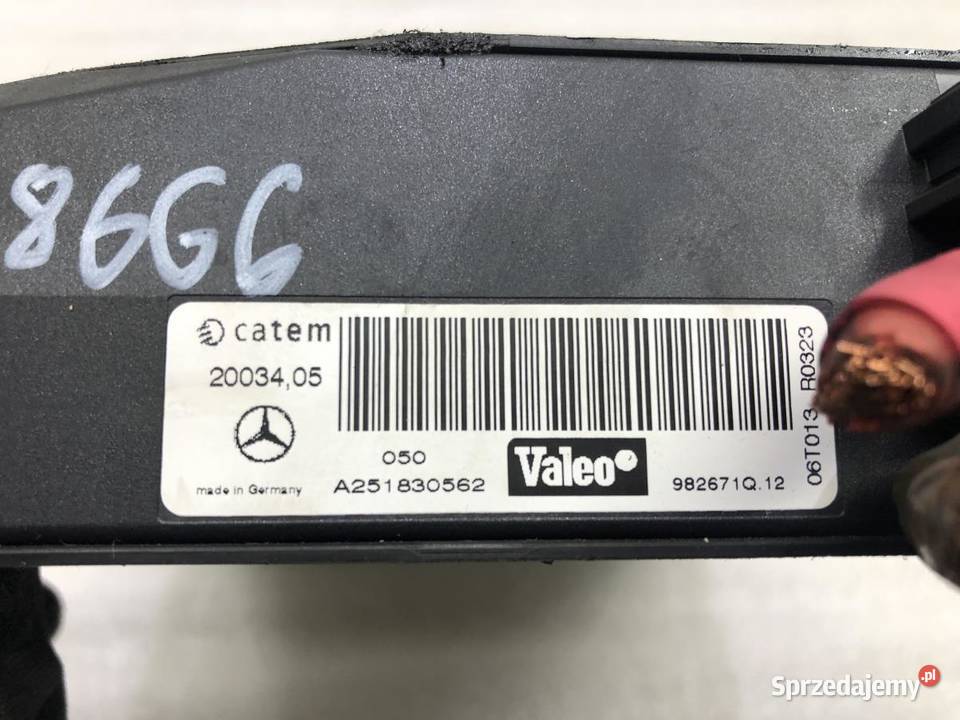 NAGRZEWNICA ELEKTRYCZNA MERCEDES W164 A251830562 osobowe