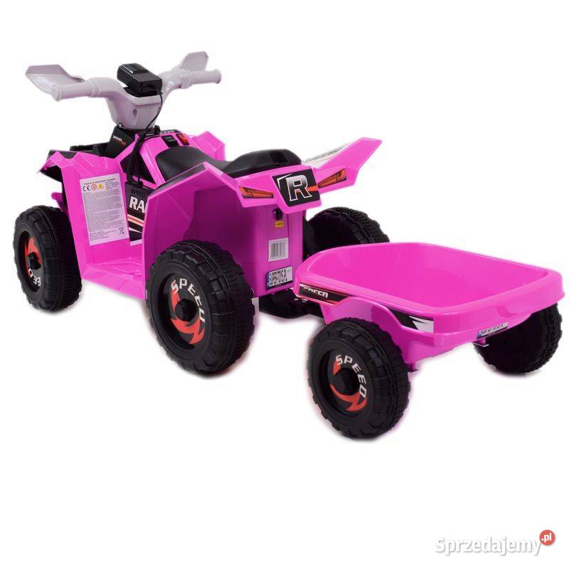 QUAD ATV ROAD Z PRZYCZEPĄ I MEGAFONEMXMX630T