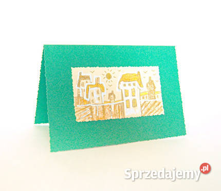 zielona kartka świąteczna boże narodzenie kartki Olsztyn sprzedam