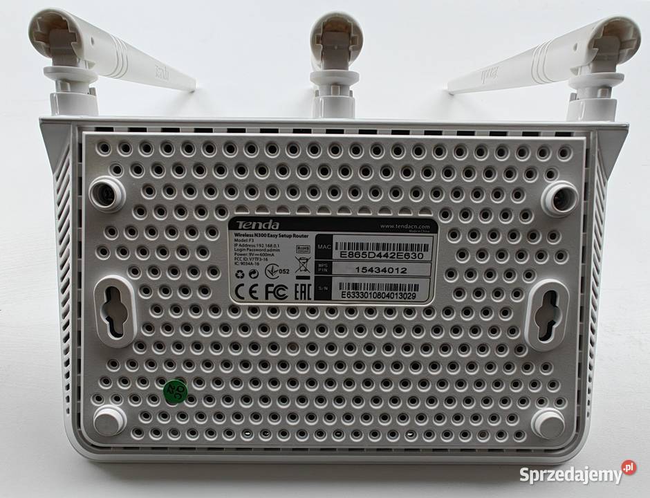 Router wifi Tenda F3 N300 300Mbs bgn x2 Internet i komunikacja Warszawa