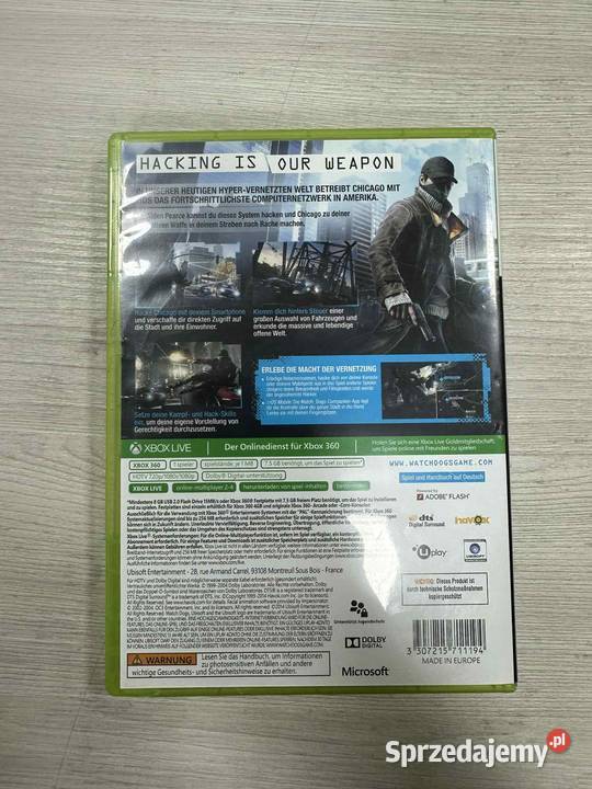 Gra na Xbox 360 WatchDogs Gry na konsole Elbląg