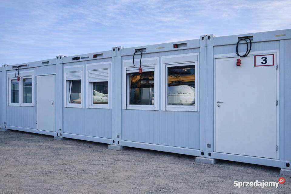 Kontenery modułowe 45 m komplet 3 z WC Racibórz sprzedam