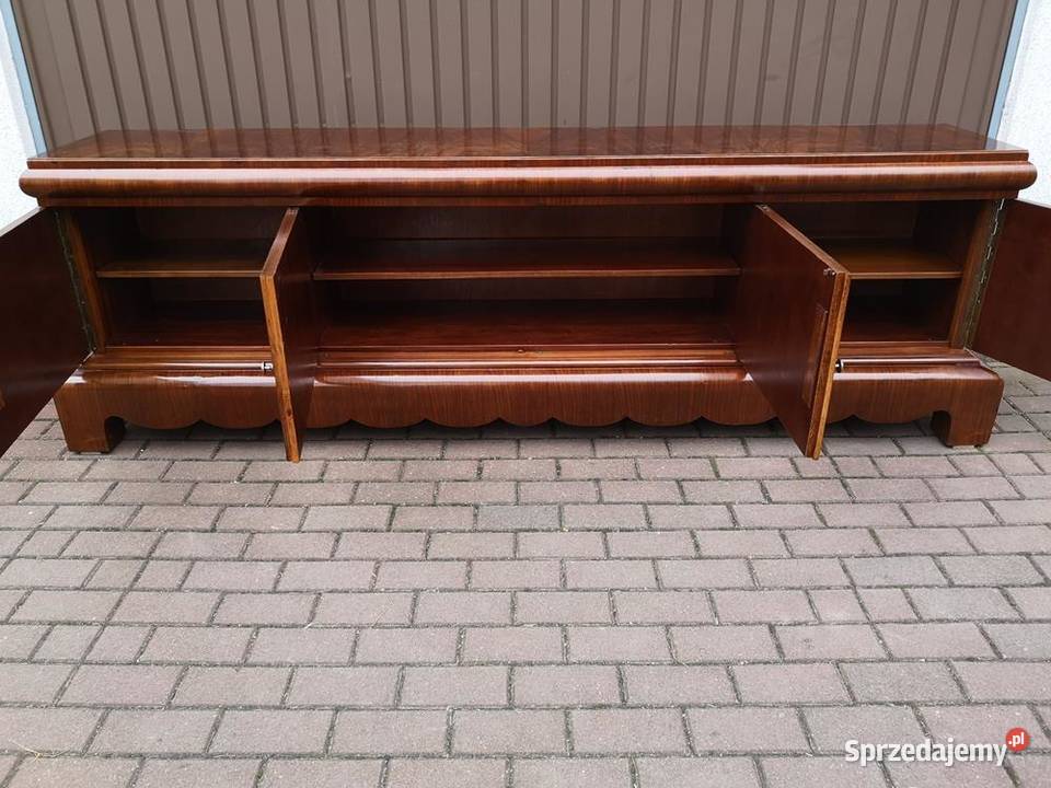 Komoda ARTDECO Orzech Unikatowa Niska RTV Stara Swarzędz
