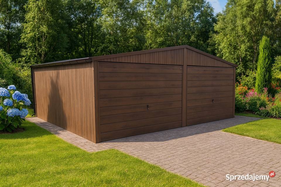 Garaż Blaszany 6x5 Dwuspadowy drewnopodobne Wasilków sprzedam
