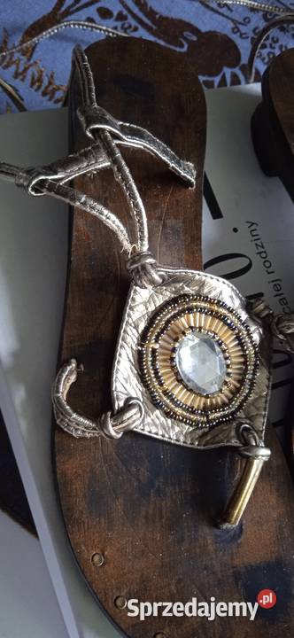 EFEKTOWNE ARABSKIE SANDAŁKI RZYMIANKI WIĄZANE r skóra ekologiczna wielkopolskie Piła