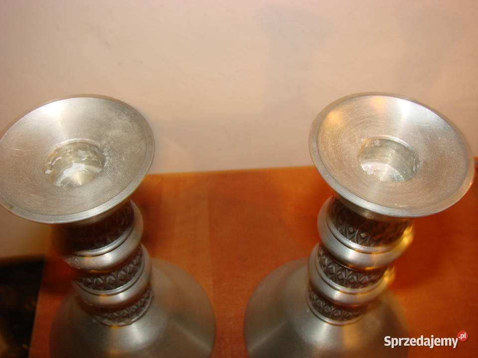 Pewter Norway cynowe świeczniki Pruszcz Gdański sprzedam