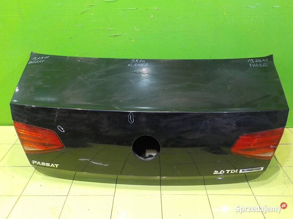 VW PASSAT B8 05r SEDAN 4D klapa tyl mazowieckie Suków