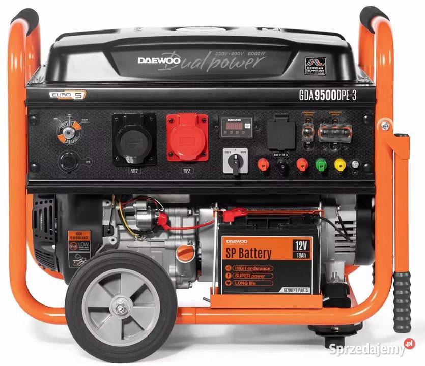 DAEWOO GDA 9500DPE3 AGREGAT GENERATOR Opalenica