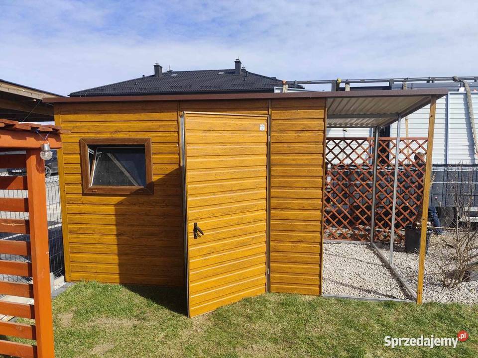 MAŁY GRAFITOWY Garaż Blaszany Na narzędzia mazowieckie Gostynin sprzedam