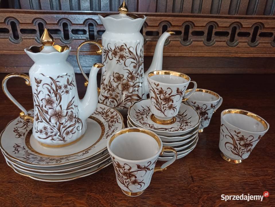 Serwis porcelana do kawy Korocteń Natasza lubelskie Chełm