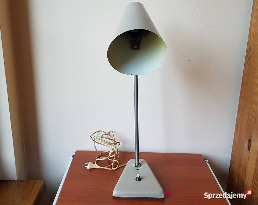 Lampa biurowa ST 16 Zaos oświetlenie PRL Dąbrowa Górnicza