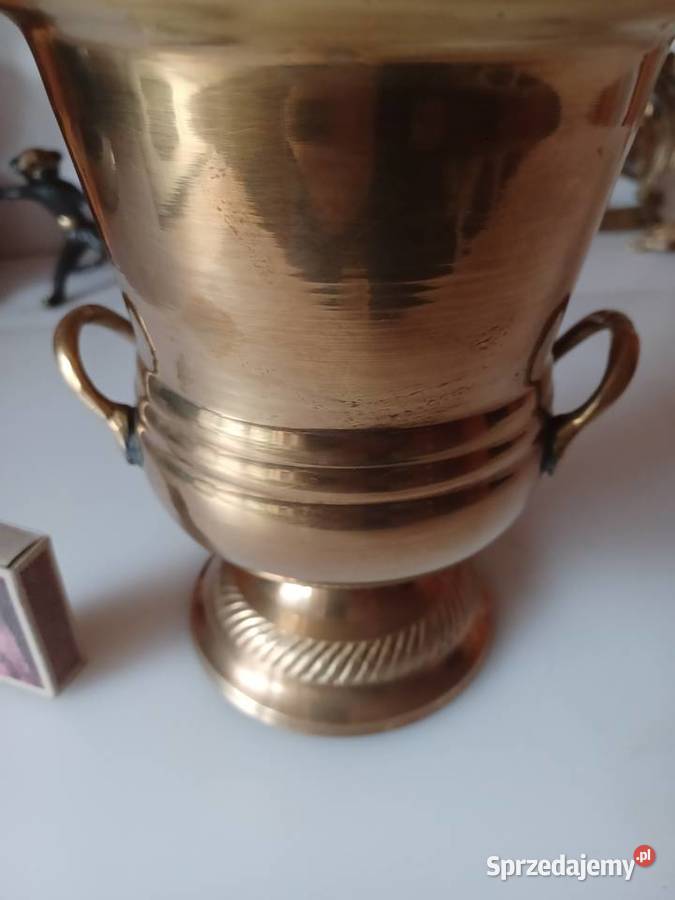Piękna mosiężna donica wielkopolskie Poznań sprzedam