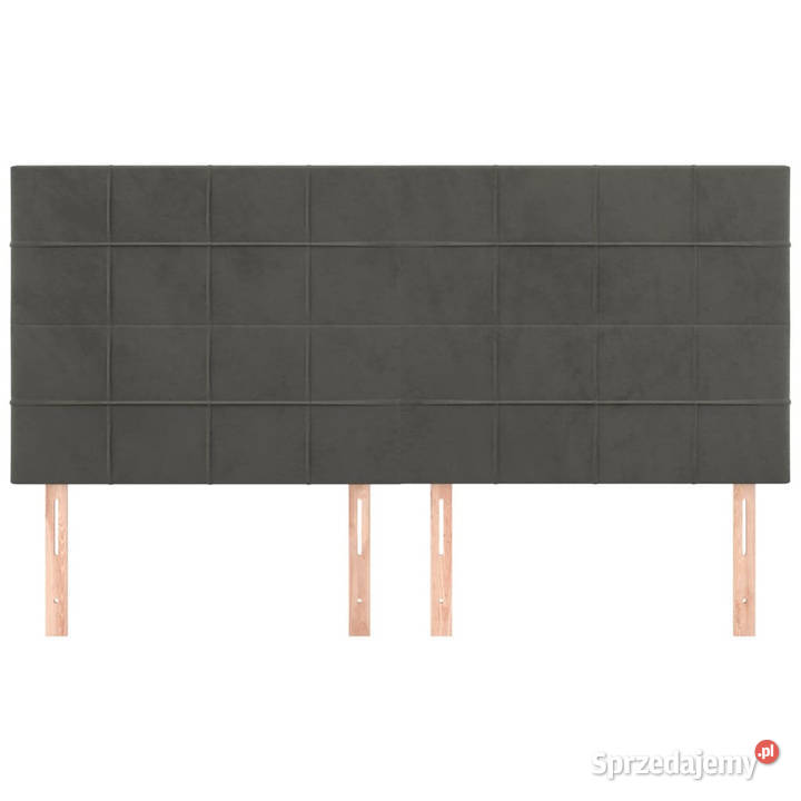 Zagłówki do łóżka 4 ciemnoszary 90x5x7888