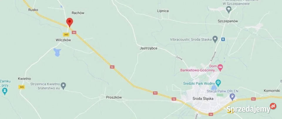 Działki usługowe 2 x 4300 m2 koło Środy Śląskiej