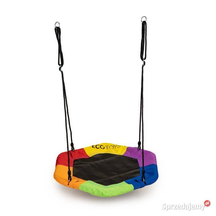 Huśtawka ogrodowa bocianie gniazdo sześciokątna Zabawki podlaskie