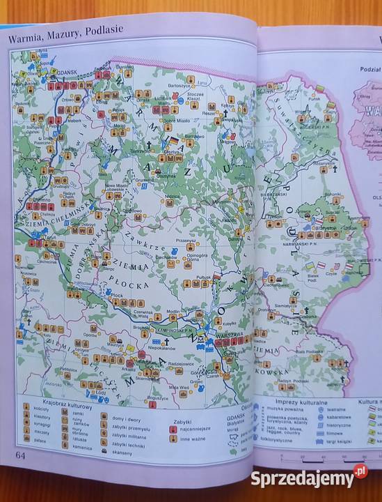 Podręczny Atlas Polski Mapy i przewodniki Małkinia Górna