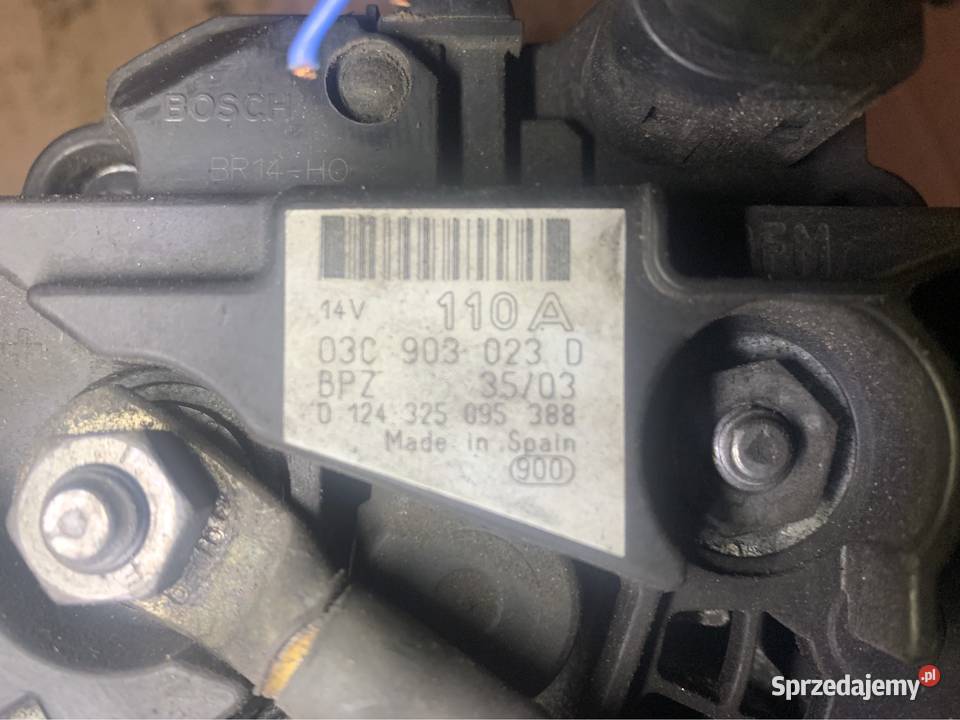 Alternator 03C903023D audi a3 8P 16 fsi vw golf Szczecin