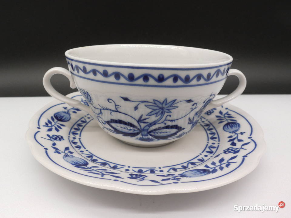 Porcelanowa Bulionówka ze Spodkiem KAHLA wielkopolskie Raszków