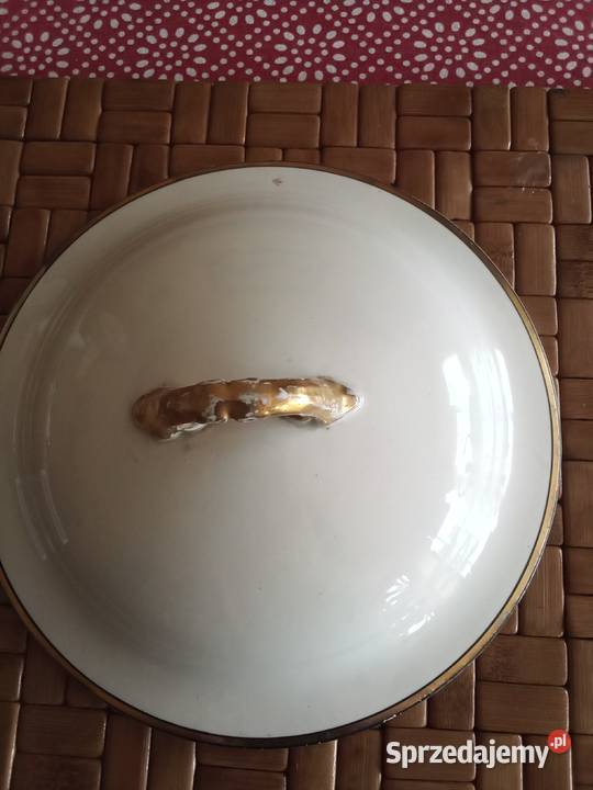 Nie Prl pokrywką waza złocona łódzkie Łódź