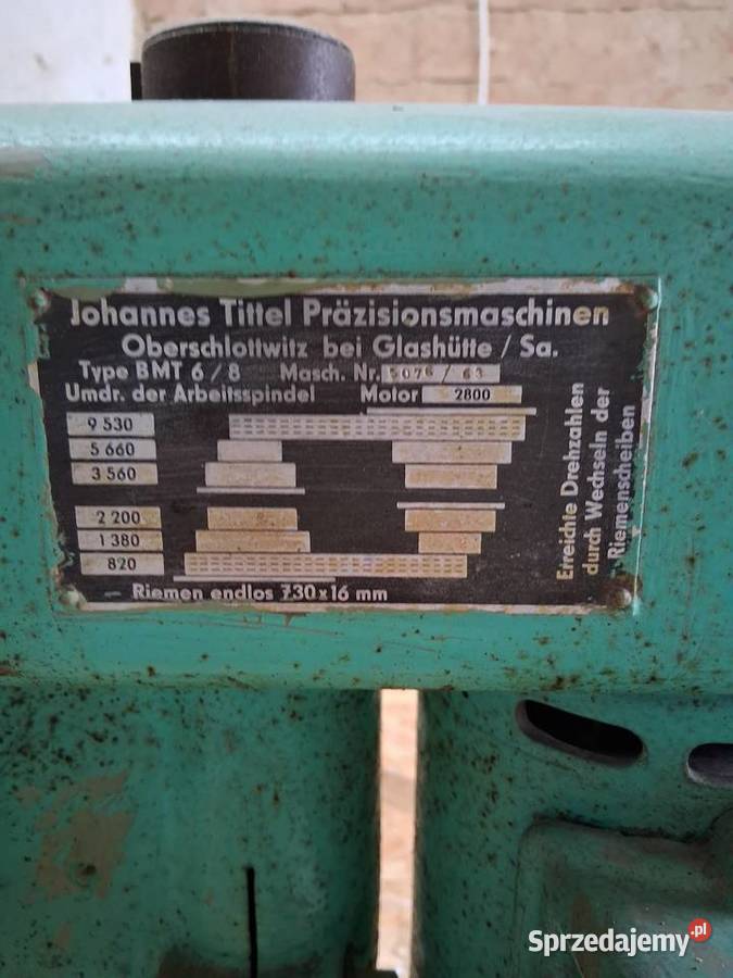 Wiertarka stołowa Johannes Tittel typ BMT 68 Bardo