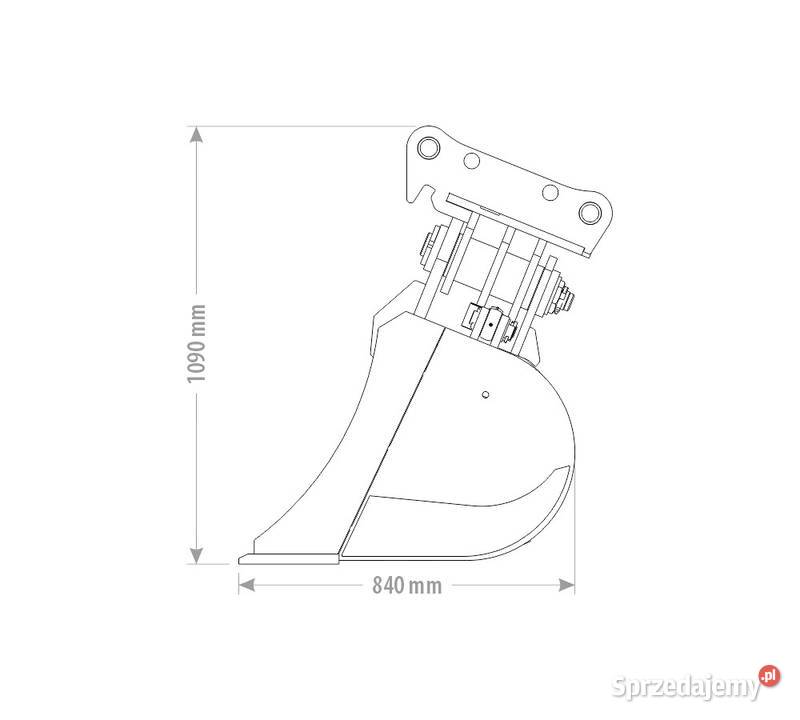 ŁYŻKA SKARPOWA HYDRAULICZNA 14 18 T Kutno sprzedam