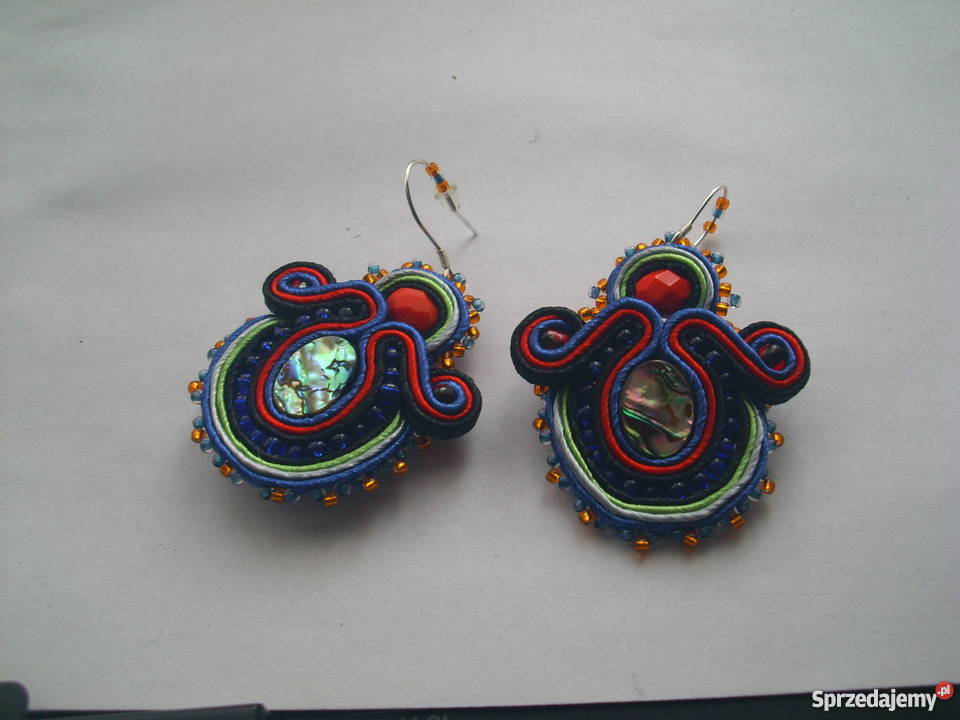 Srebrne kolczyki sutasz muszla Paula Częstochowa sprzedam