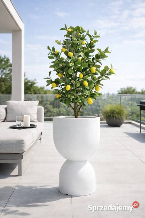 Sztuczna cytryna w doniczce Premium duża 120