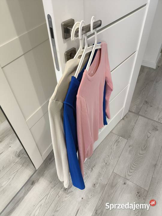 Zestaw 3 bluzek basic prążek Yorker Rozmiar 36(S) Poznań